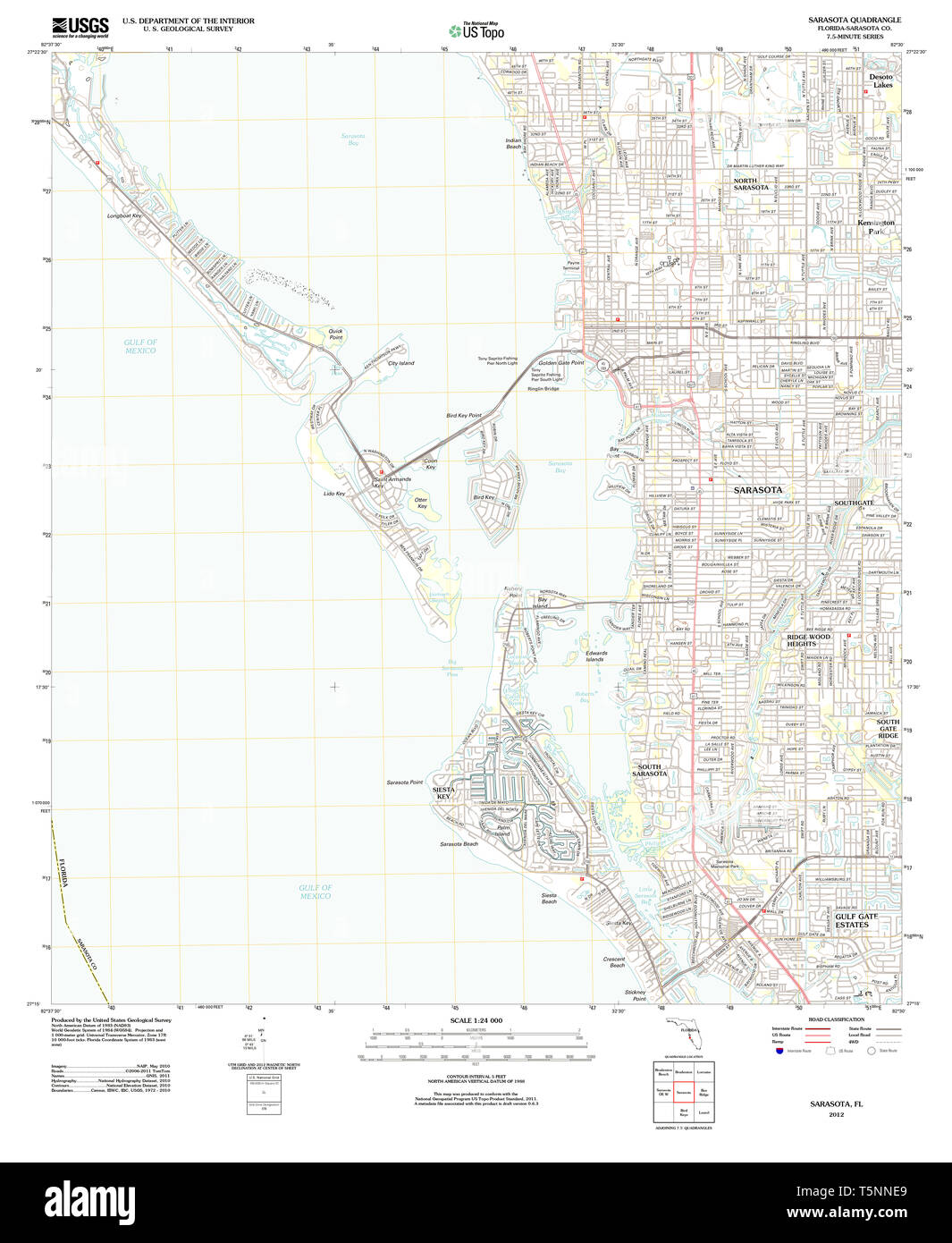 Sarasota map hires stock photography and images Alamy
