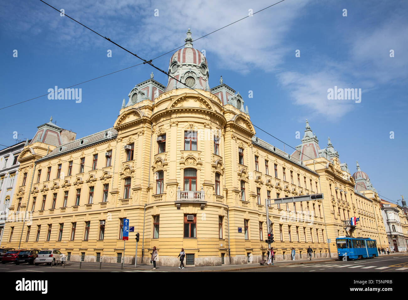 ZAGREB, CROATIA - APRIL, 2018: Building of the Headquarters of the ...
