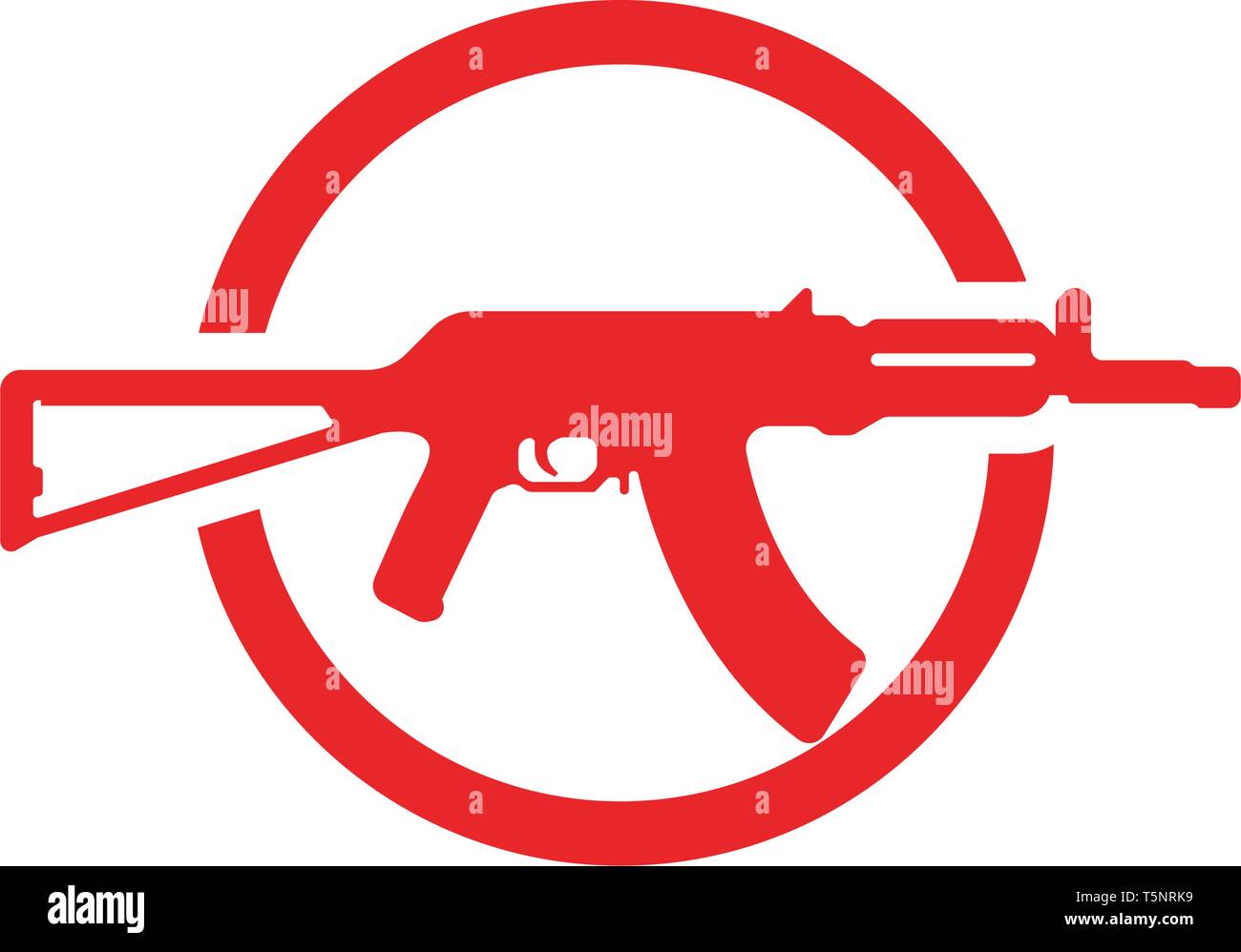 Gun vector symbol template Stock Vector