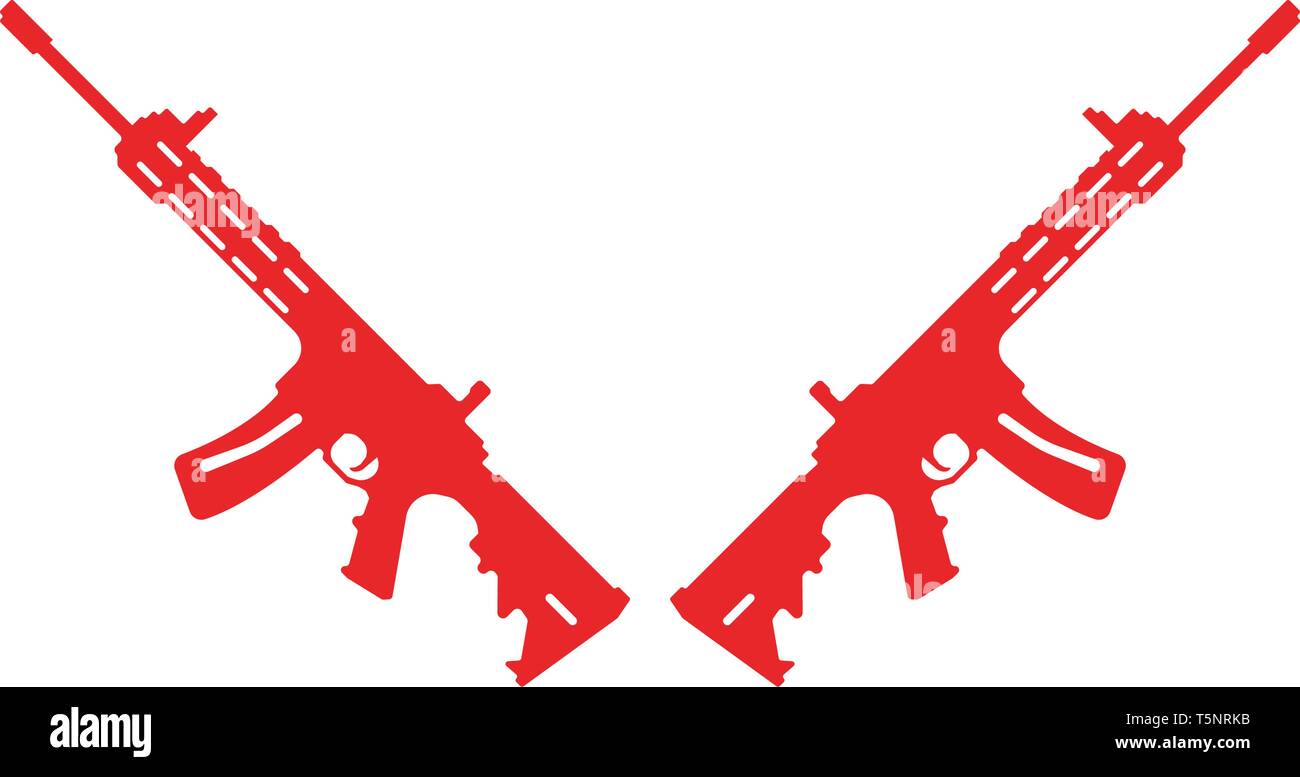 Gun vector symbol template Stock Vector