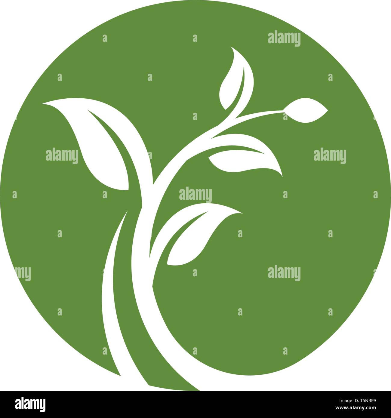 Tree Leaf Vector icon Illustration design template Stock Vector Image ...
