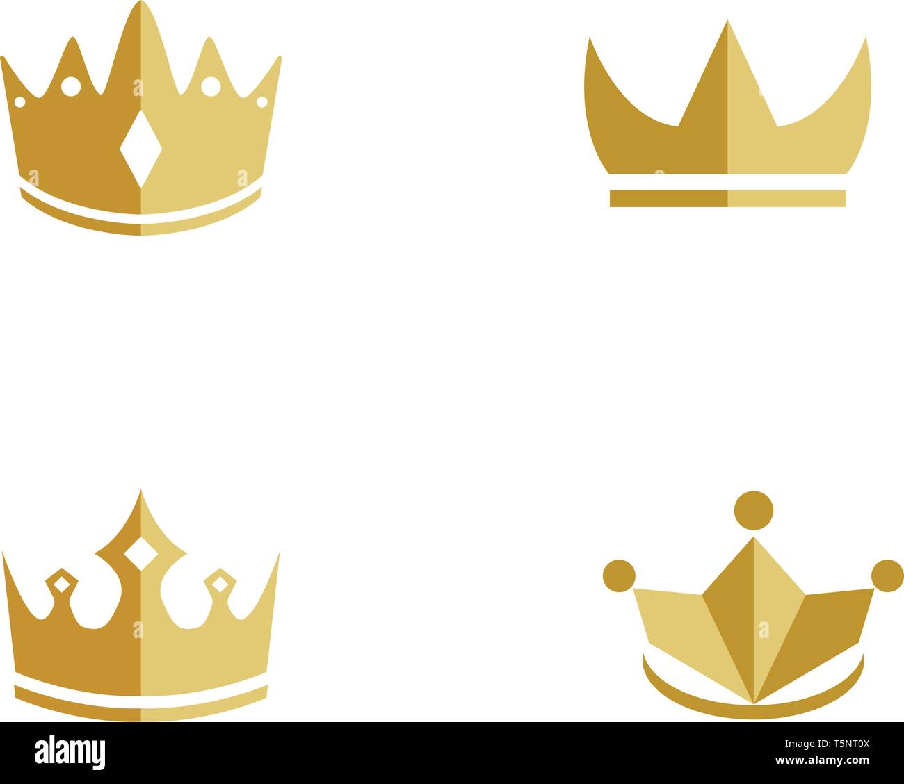 golden crown logo vector Stock Vector Image & Art - Alamy