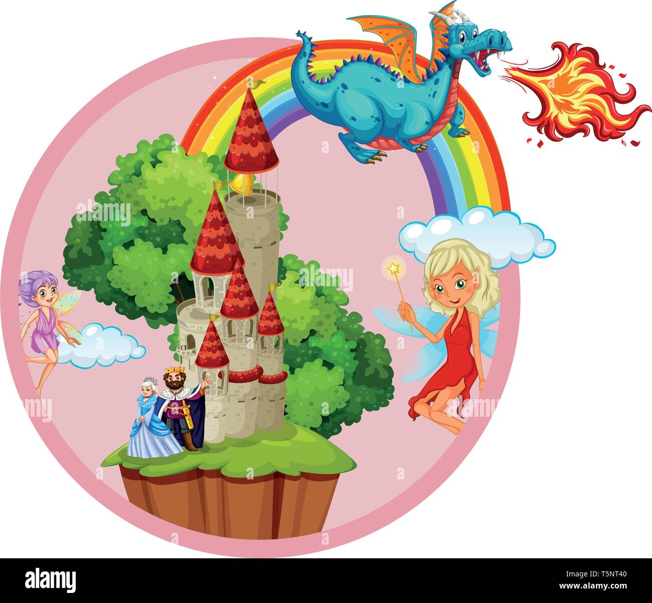 King and queen at the castle illustration Stock Vector Image & Art - Alamy