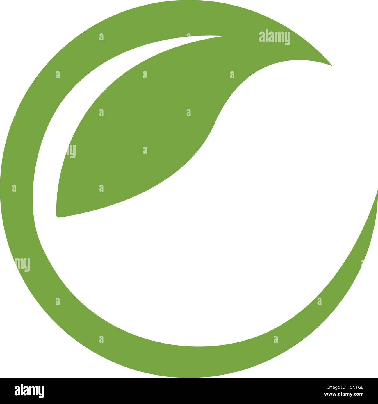 C Letter Logos of green Tree leaf ecology nature element vector Stock ...