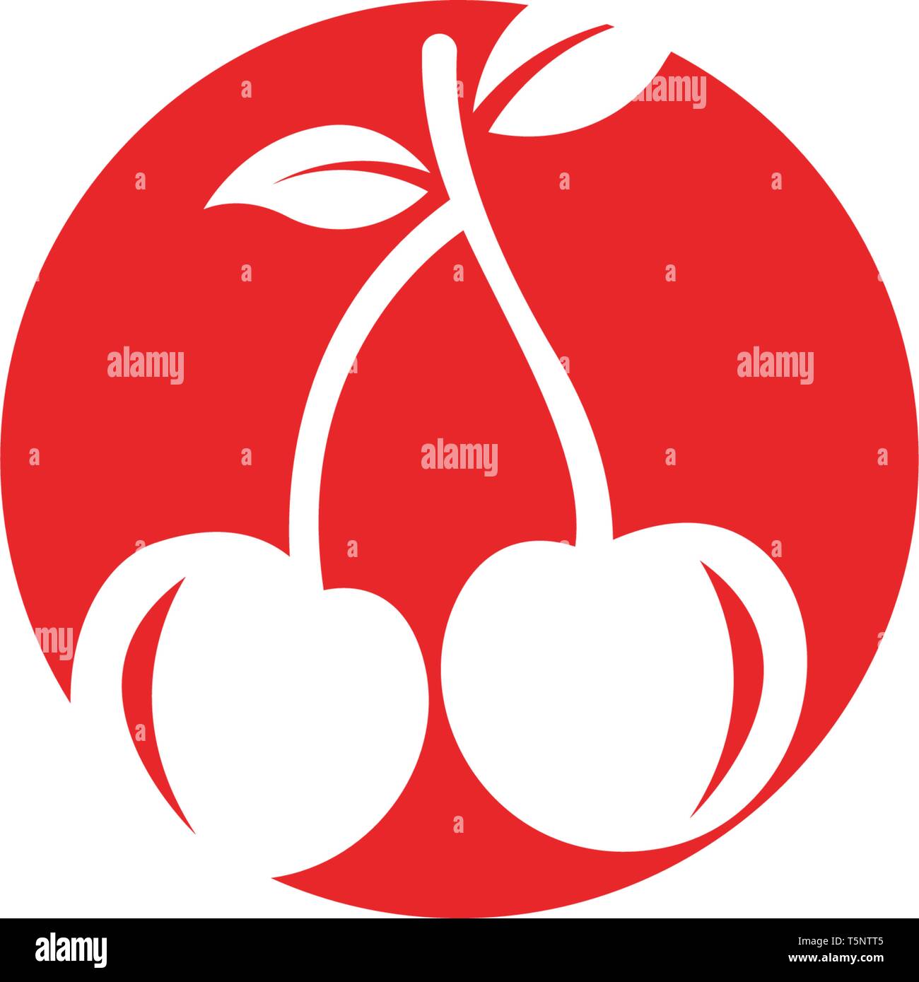 Cherry logo template vector icon Vectors Stock Vector Image & Art Alamy