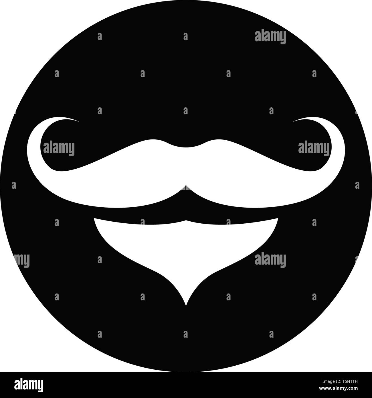 Mustache logo icon illustration - Vector Stock Vector Image & Art - Alamy