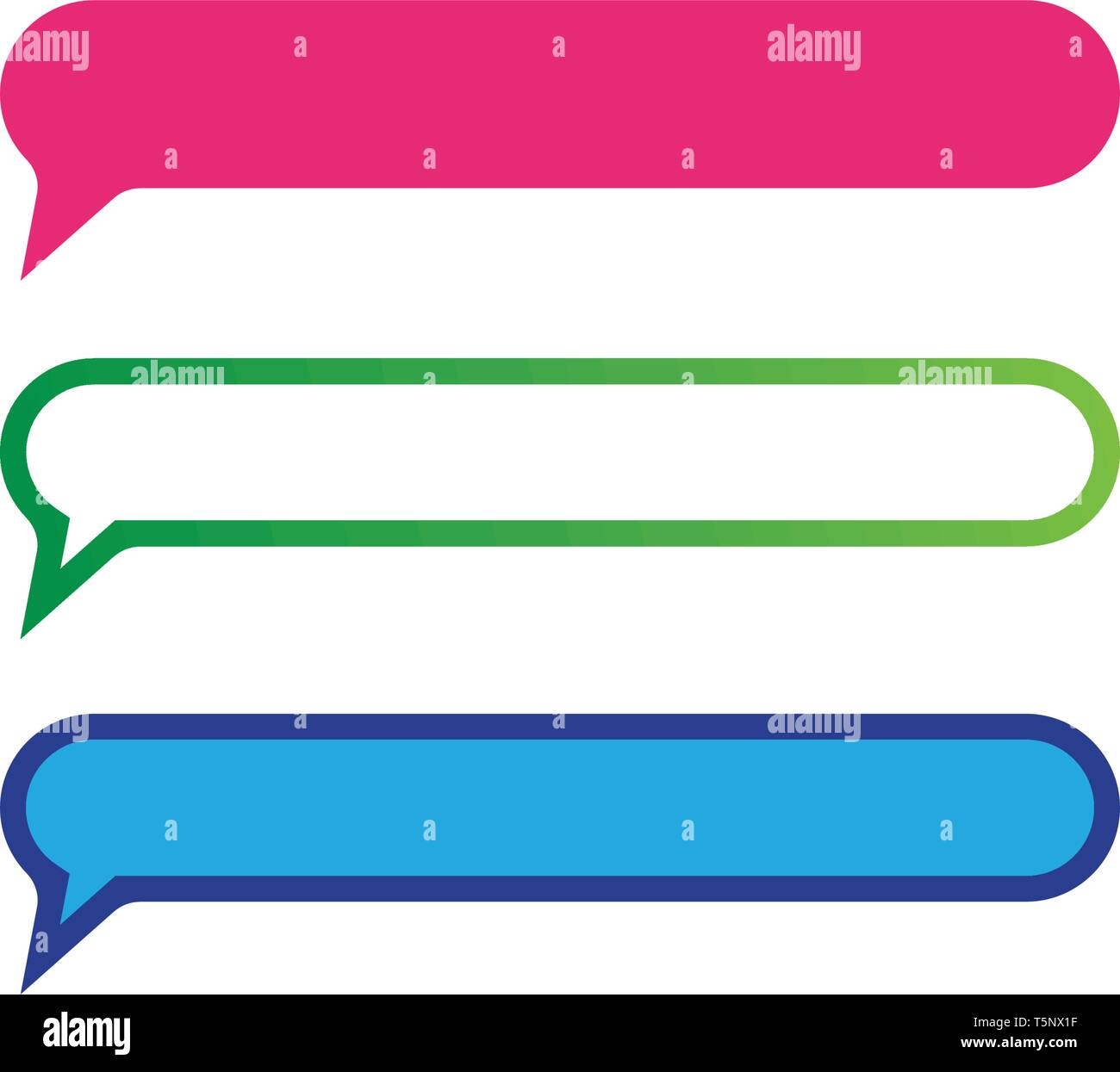 Speech bubble chat icon Logo template Stock Vector Image & Art - Alamy