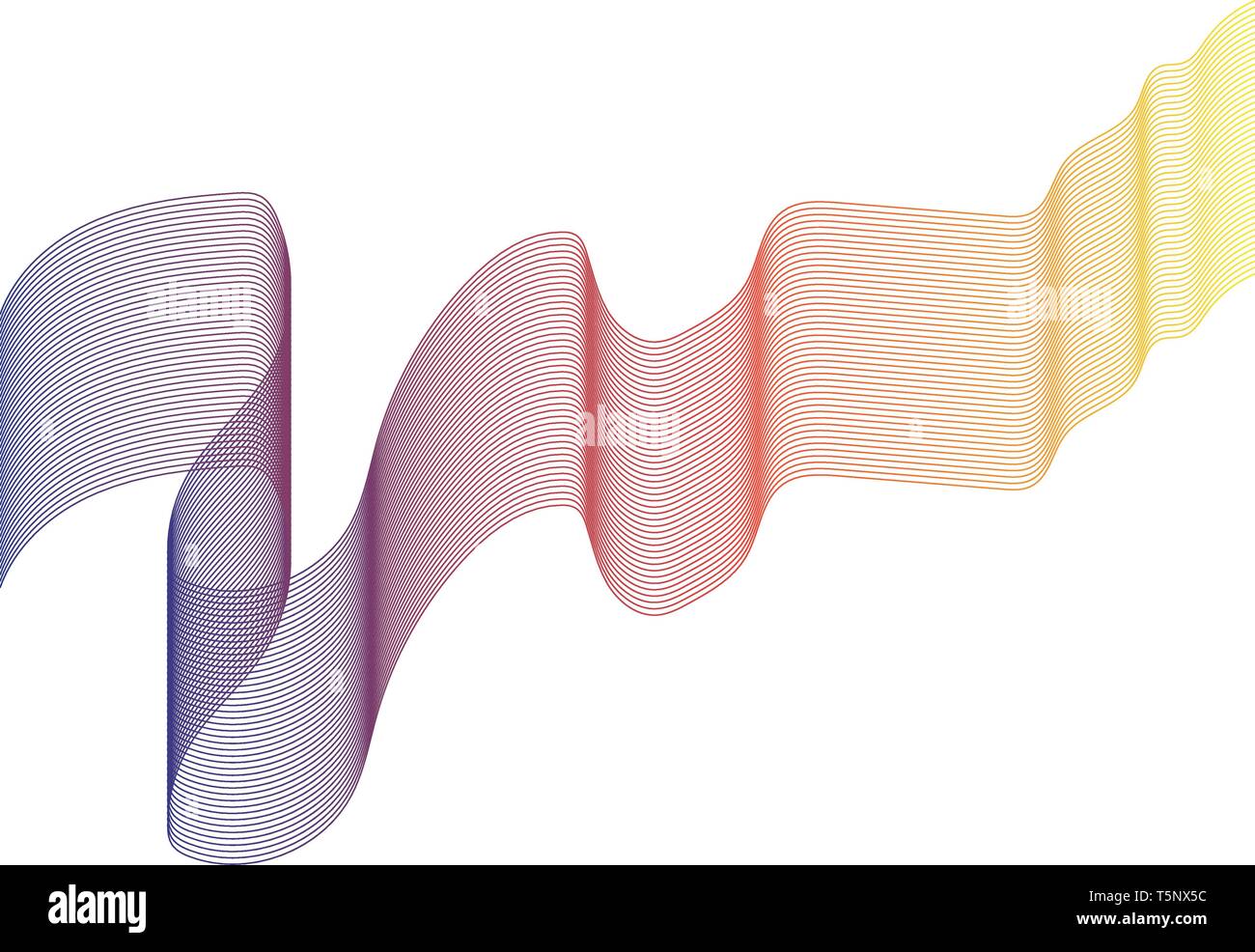 Wave line illustration vector Stock Vector Image & Art - Alamy