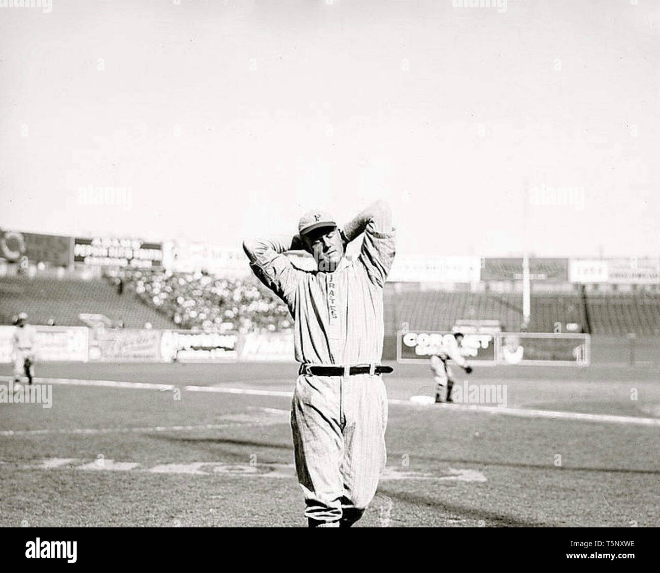 Claude Hendrix, Pittsburgh Pirates, at the Polo Grounds NY, 1912 ...