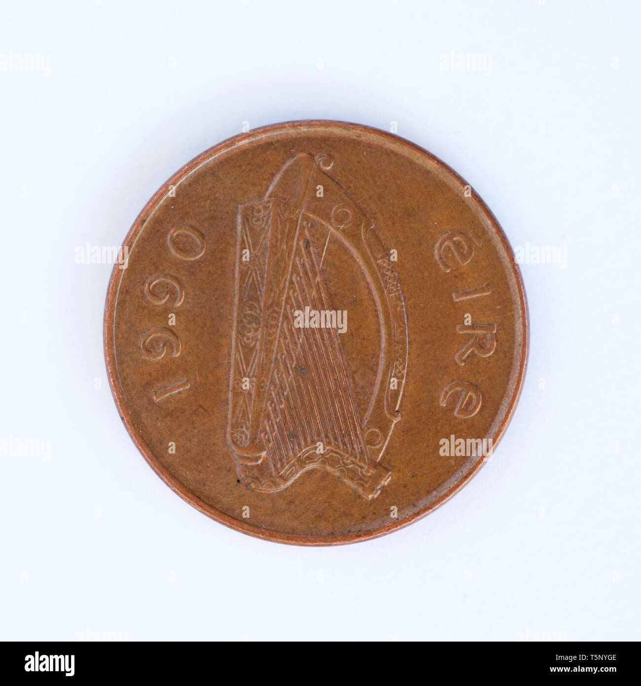 Irish two pence coin - 1990 Stock Photo