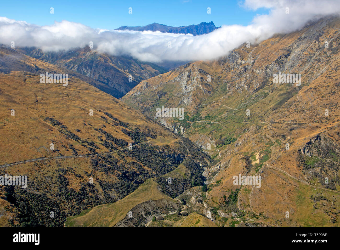 Moonlight Valley running through Ben Lomond Station behind Queenstown