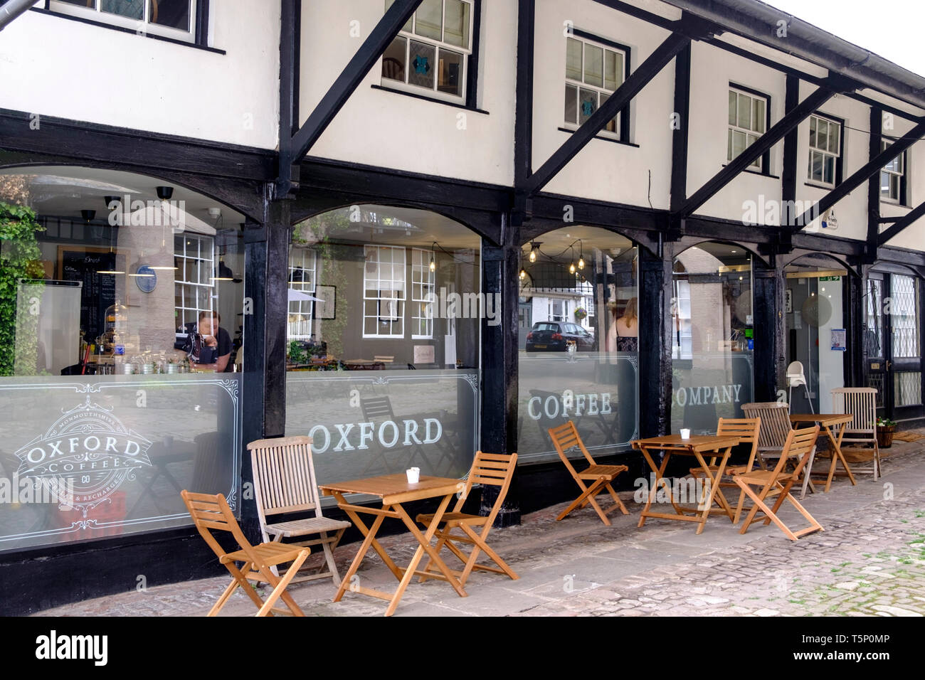 Around Monmouth a historic town in Monmouthshire Wales UK Oxford Coffee