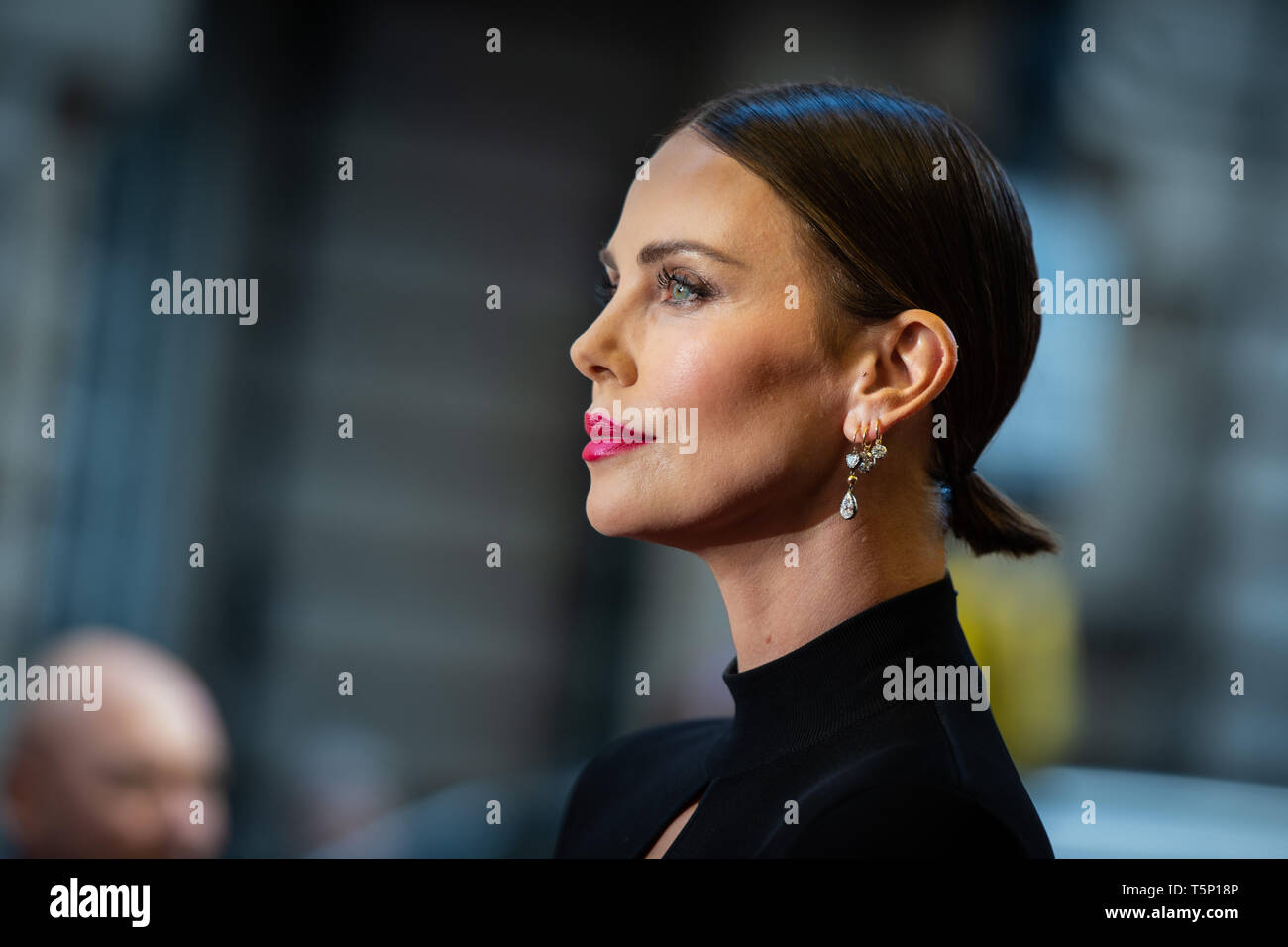 Charlize Theron attending the Long Shot Screening held at the Curzon Mayfair, London. Stock Photo