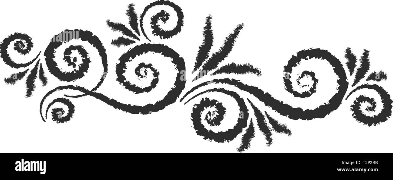 Vector ornamental floral element Stock Vector Image & Art - Alamy