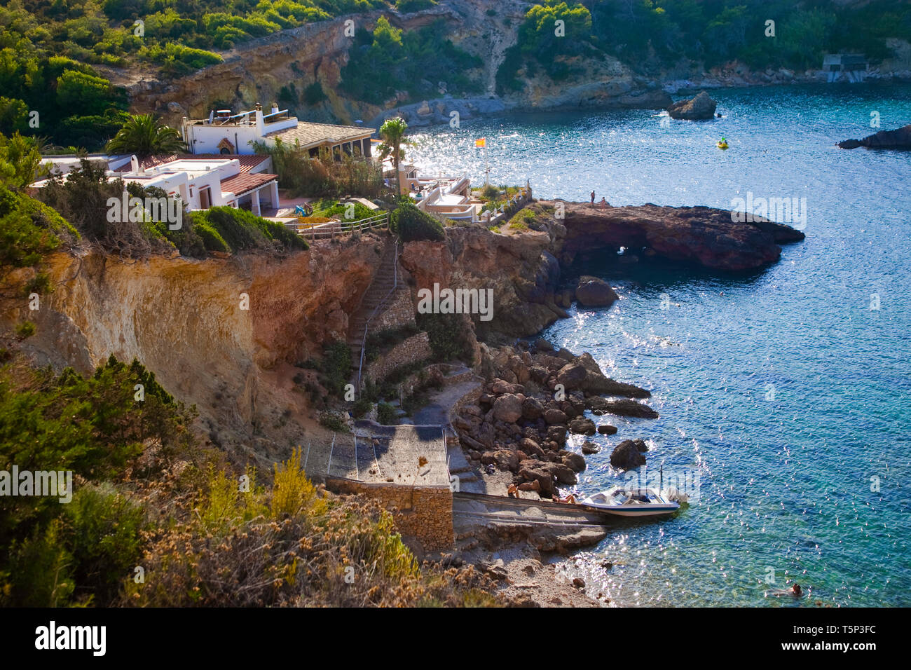 Cala Xarraca. Ibiza. Balearic Islands. Spain. Stock Photo