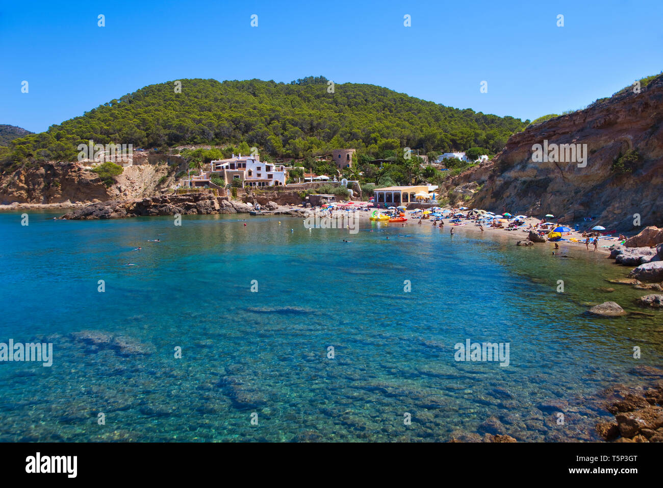 Cala Xarraca. Ibiza. Balearic Islands. Spain. Stock Photo