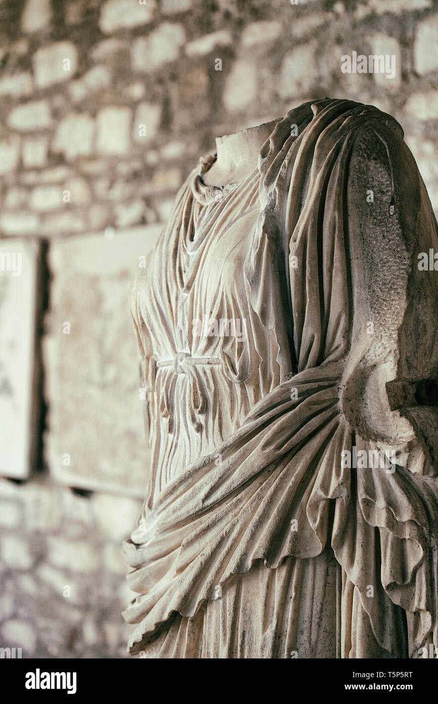 old classic sculpture, butrinto-albania Stock Photo