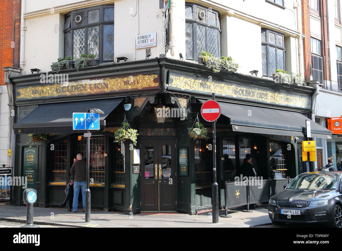 The Golden Lion pub in Soho, London, UK Stock Photo