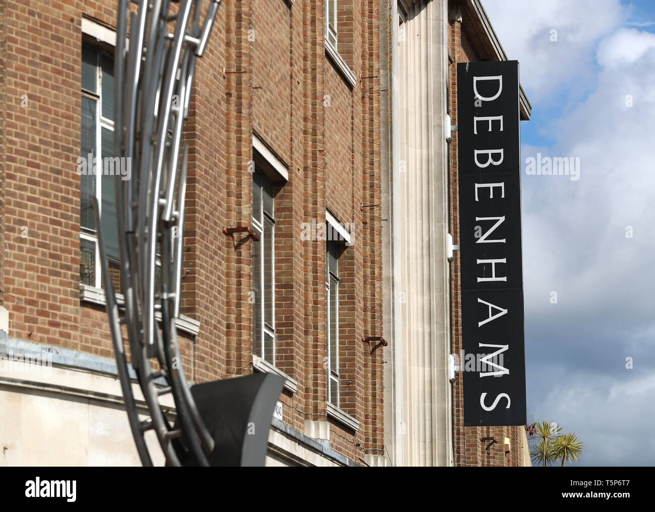 The debenhams department store in southsea hires stock photography and