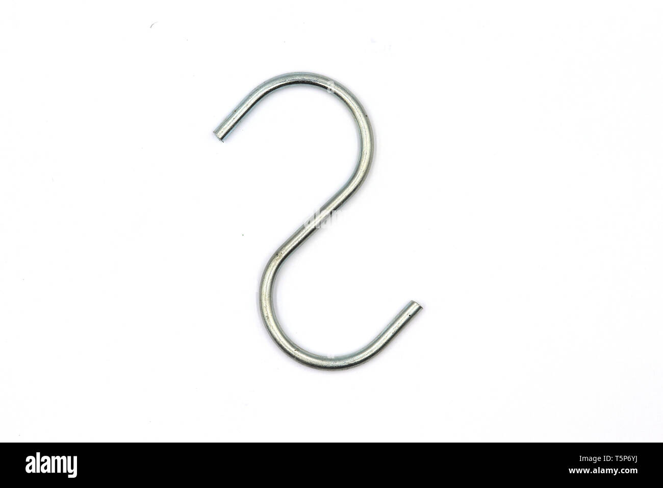 Metal hooks,  meat hook isolated on white background - Image High resolution image gallery. Stock Photo
