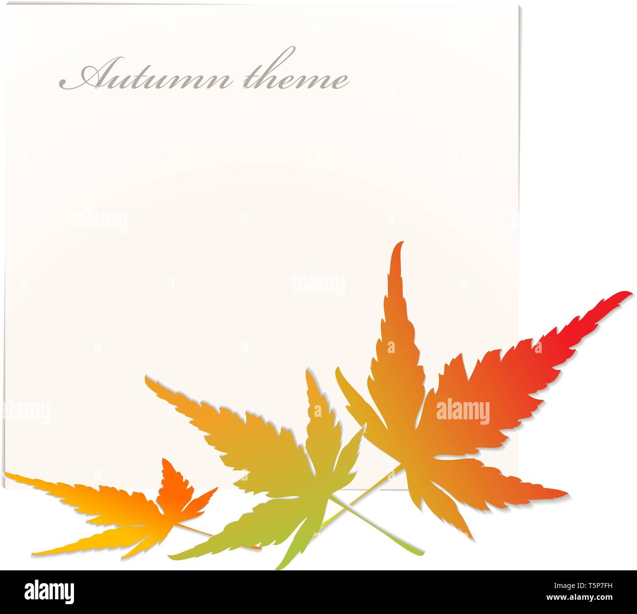 Autumn background with place for your text Stock Vector Image & Art - Alamy