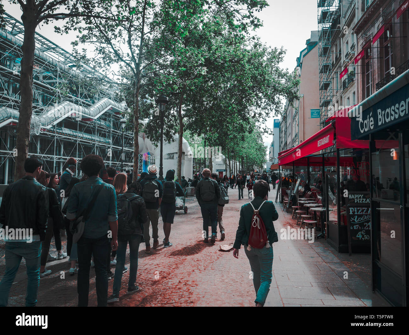 Centre George Pompidou - Paris Stock Photo