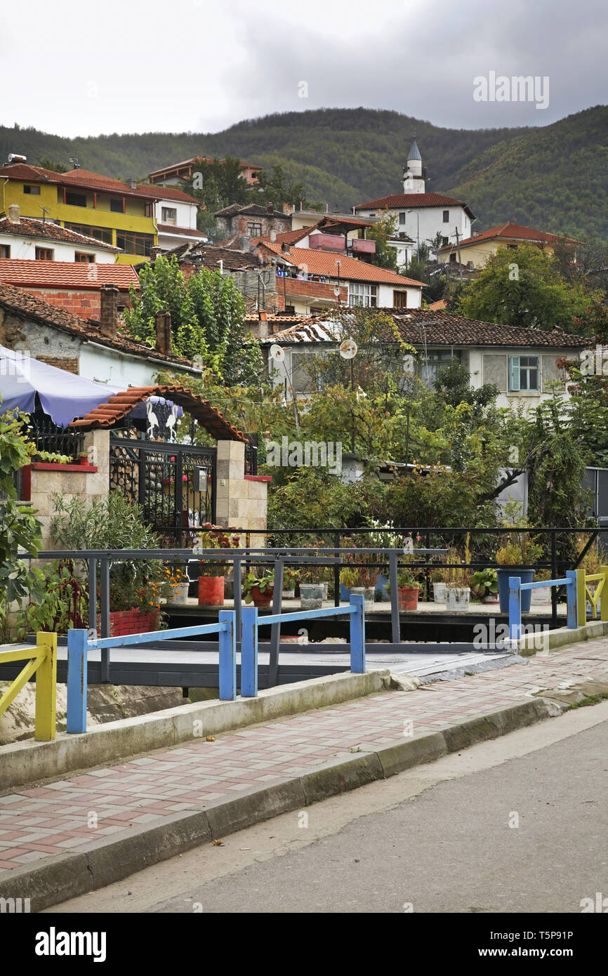 Street in Pogradec. Albania Stock Photo Alamy