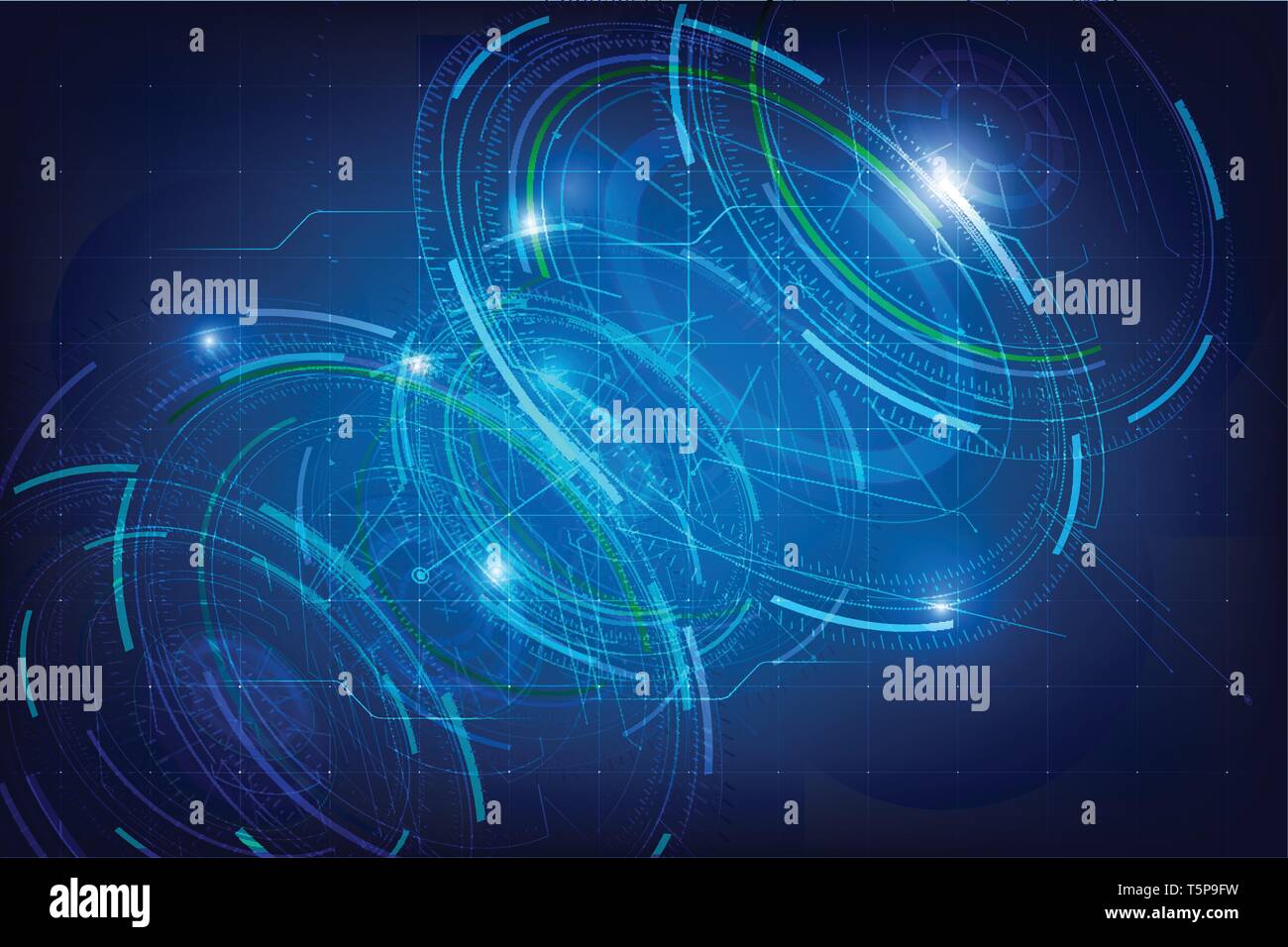 Abstract background for cyber technology futuristic concept on the dark ...