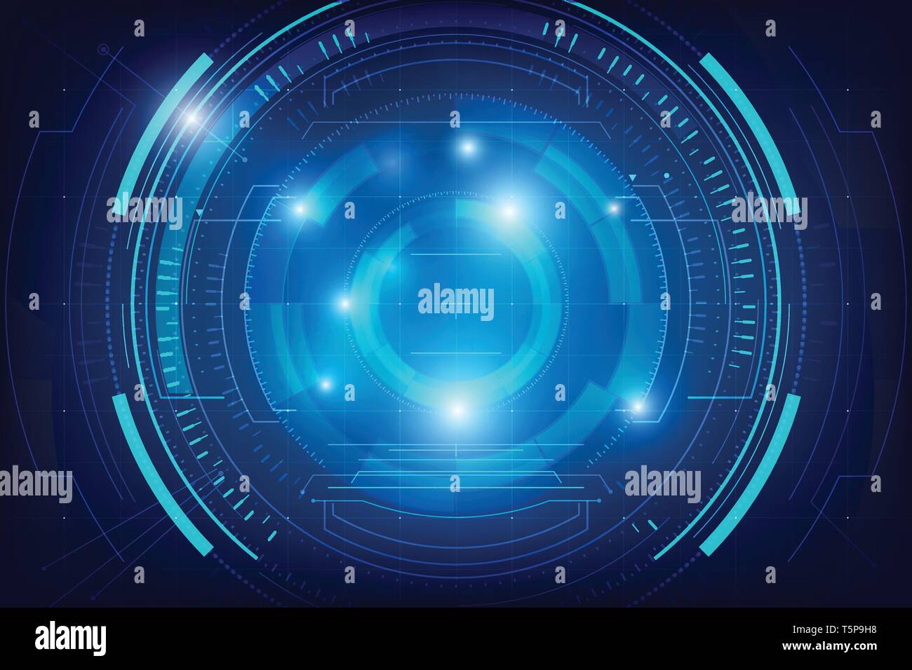 Abstract background for cyber technology futuristic concept on the dark ...