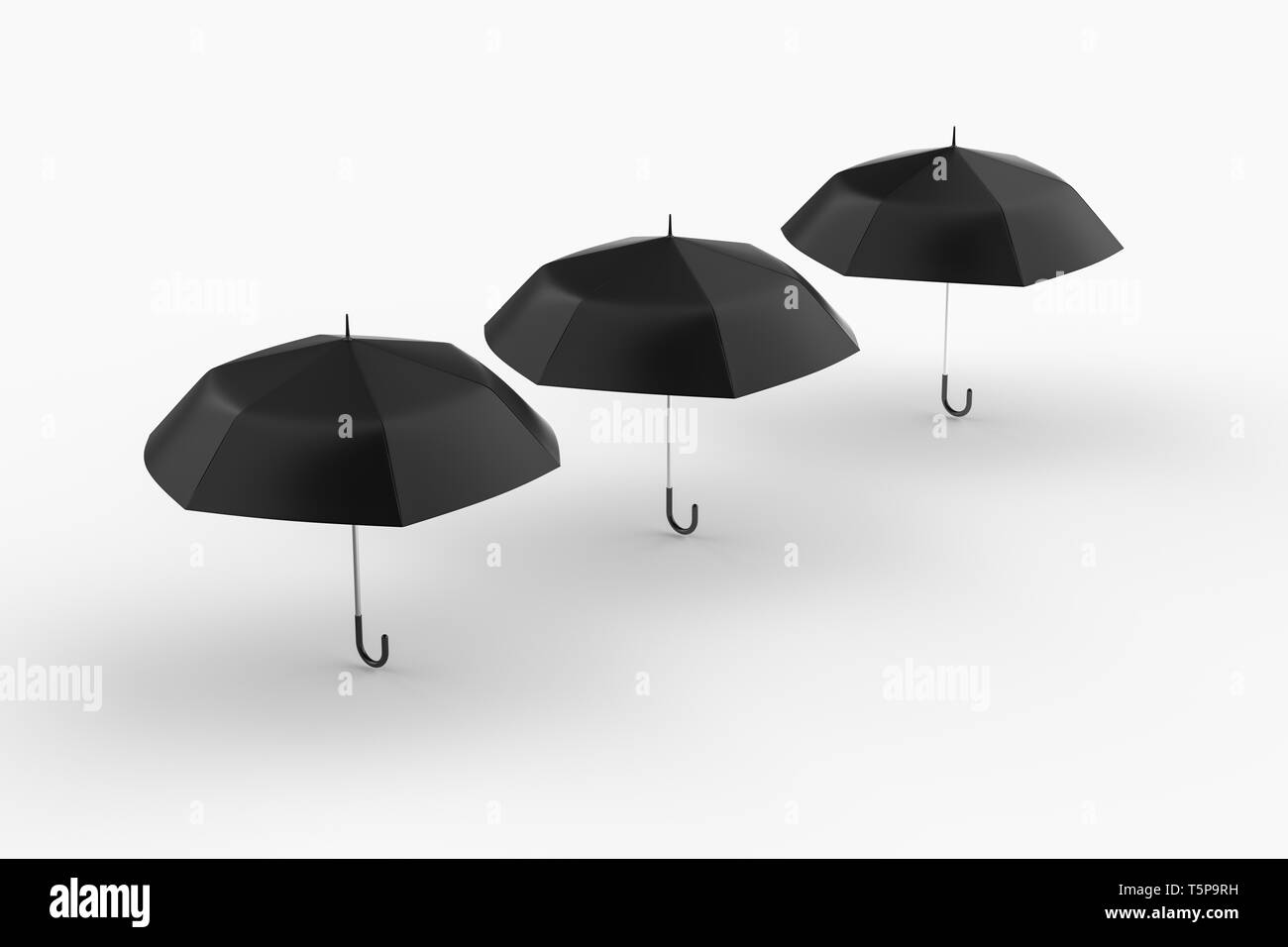 3d rendering, the umbrella with white background. Computer digital