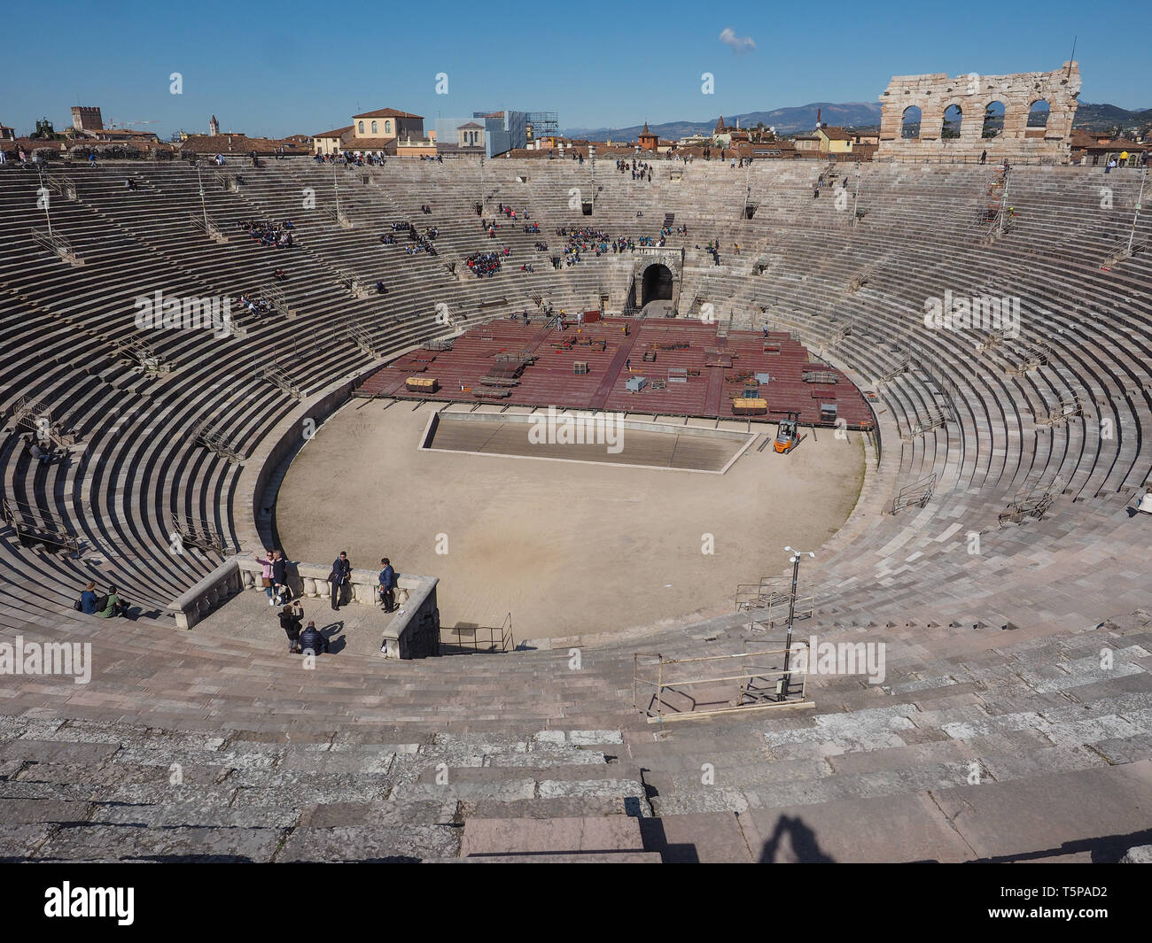 VERONA, ITALY - CIRCA MARCH 2019: Arena di Verona roman amphitheatre ...