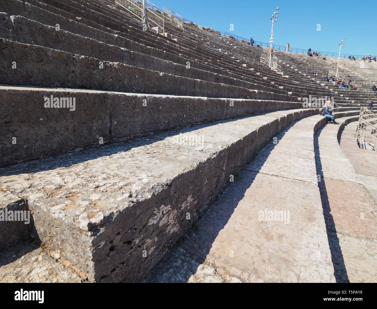 VERONA, ITALY - CIRCA MARCH 2019: Arena di Verona roman amphitheatre ...