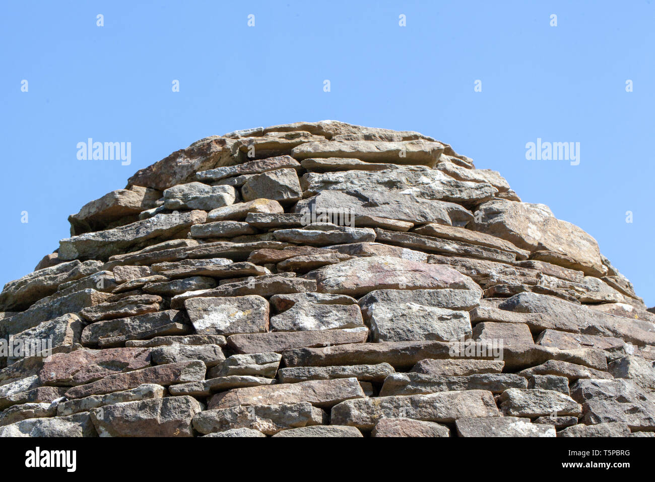 ancient stone pig sty Wales Stock Photo