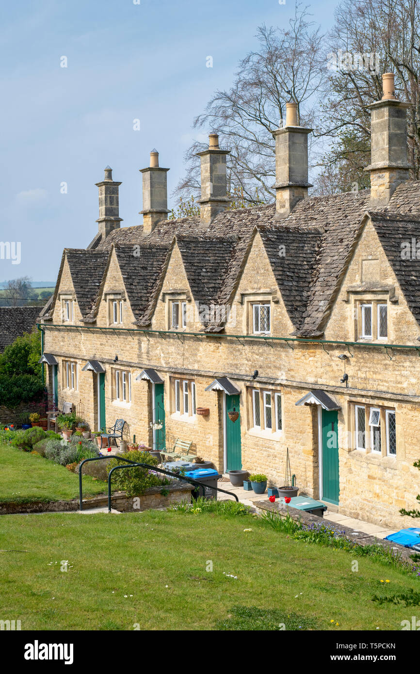 Almshouses in Chipping Norton, Oxfordshire, England Stock Photo