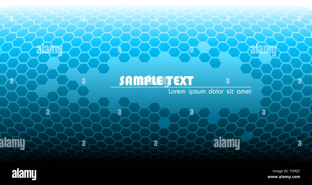 Abstract blue technical background made from hexagons Stock Vector ...
