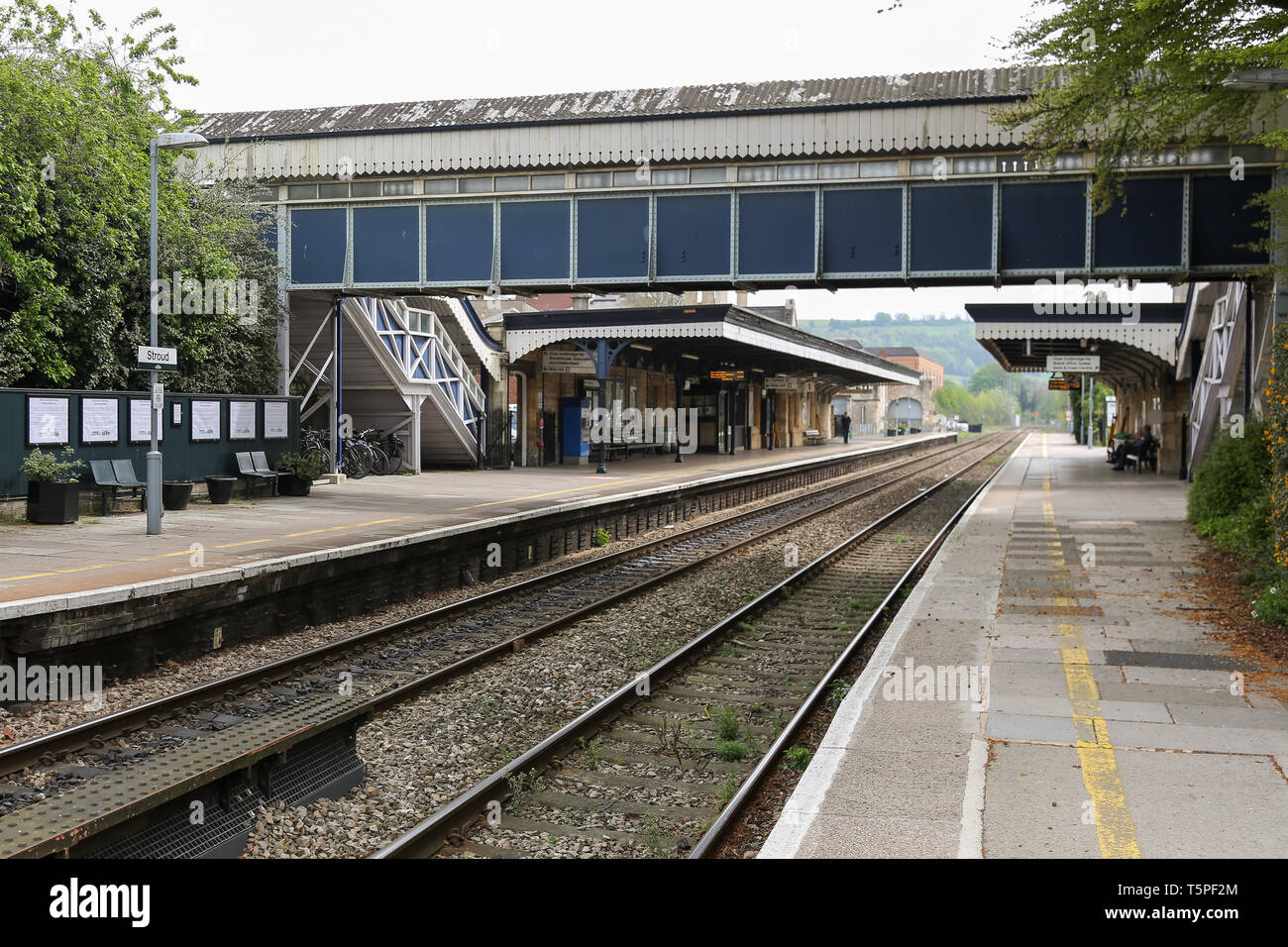 STROUD, ENGLAND April 23, 2019 Great Western Railway station in the