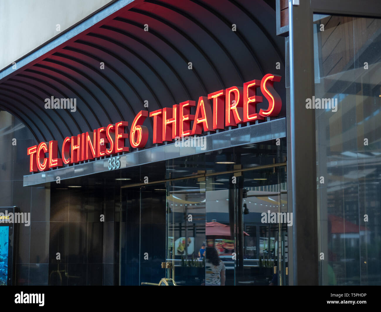 TCL Chinese Theater modern entrance on the historic Hollywood Walk of ...