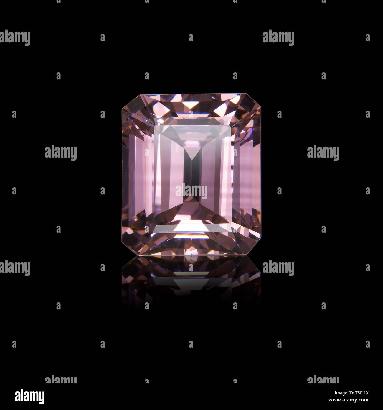 Emerald cut Gemstone, Fancy Diamond, Pink Sapphire, Fancy Diamond Gemstone, Pink Sapphire Gemstone, Emerald Cut Fancy Diamond, Emerald cut Pink Sapphi Stock Photo