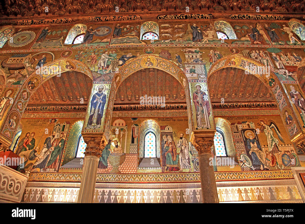 The Cappella Palatina in Palazzo dei Normanni in Palermo Sicily Italy Stock Photo