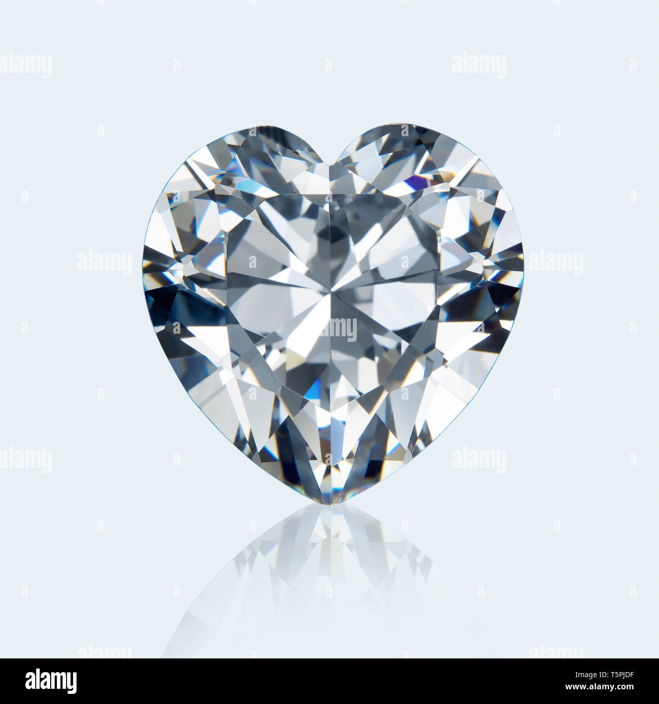 Diamond, Heart Cut gemstone, Heart cut Diamond Stock Photo