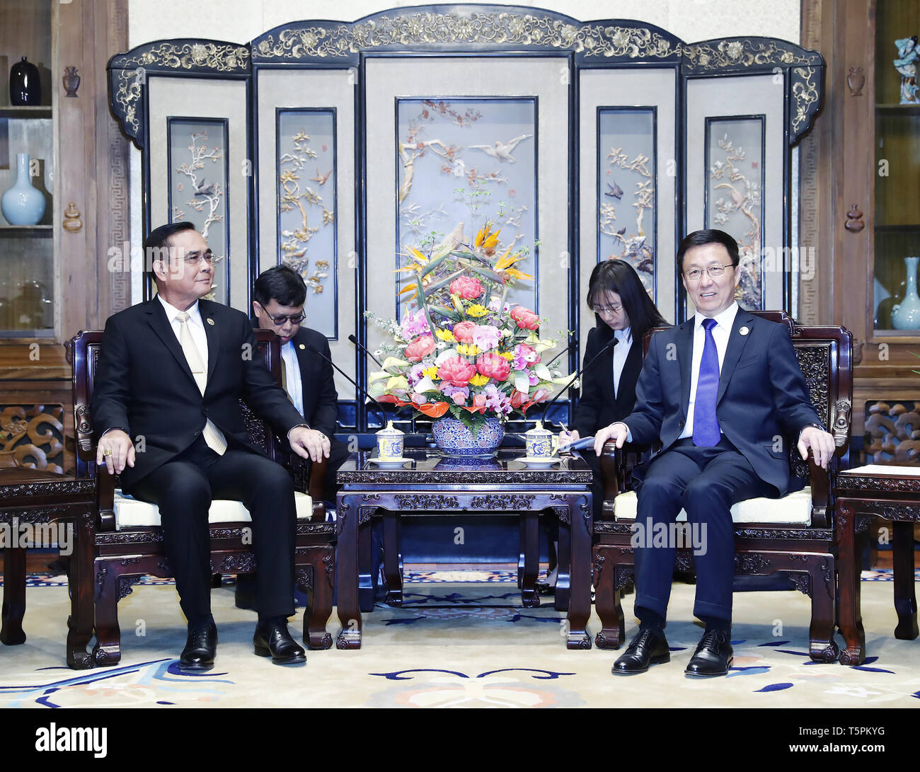 Beijing China 26th Apr 2019 Chinese Vice Premier Han - 