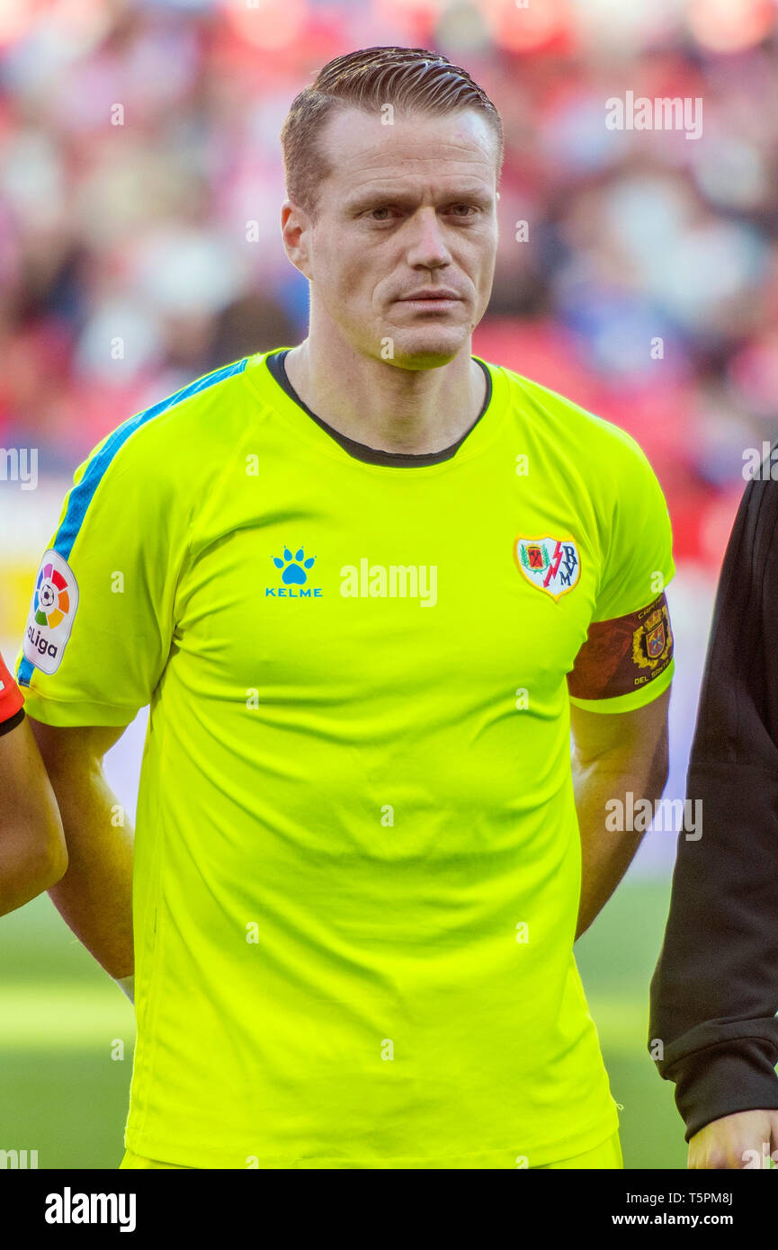 Sevilla 25 04 2019 Primera Division Spanish League Laliga Estadio Ramon Sanchez Pizjuan Alberto Garcia Rayo Vallecano During The Game Sevilla Fc Rayo Vallecano Stock Photo Alamy