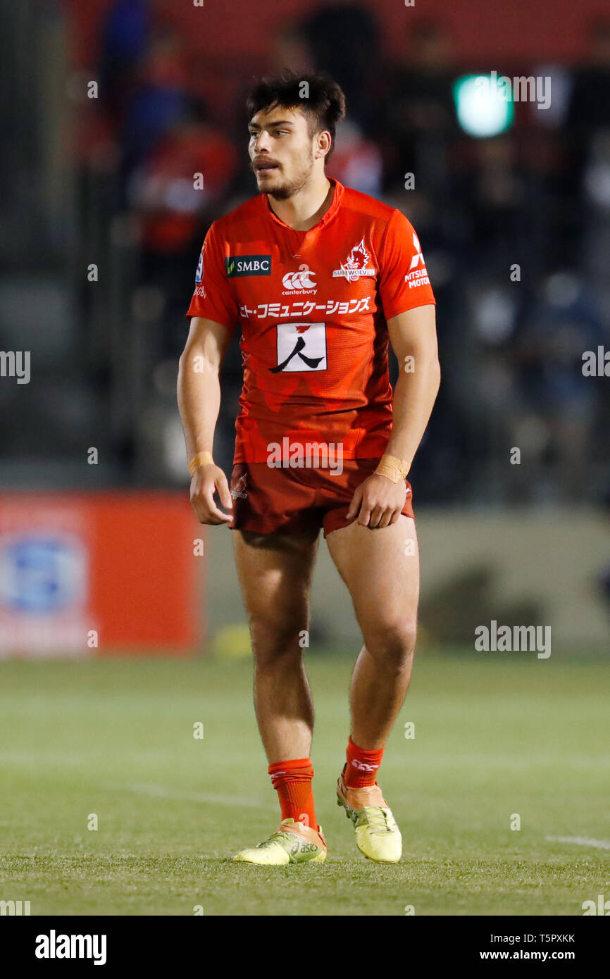 Tokyo, Japan. 26th Apr, 2019. Josh Timu (Sunwolves) Rugby : 2019 Super ...