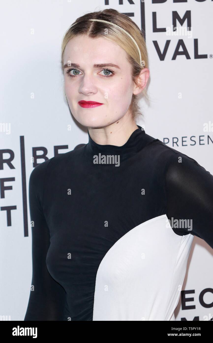 New York, NY, USA. 26th Apr, 2019. Gayle Rankin at the World Premiere of “Blow The Man Down” during the 2019 Tribeca Film Festival at SVA Theater on April 26, 2019 in New York City. Credit: Diego Corredor/Media Punch/Alamy Live News Stock Photo