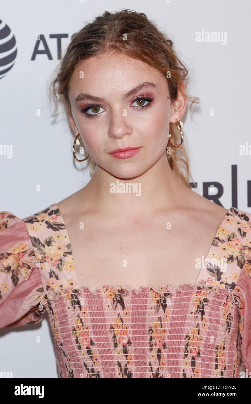 New York, NY, USA. 26th Apr, 2019. Morgan Saylor at the World Premiere of “Blow The Man Down” during the 2019 Tribeca Film Festival at SVA Theater on April 26, 2019 in New York City. Credit: Diego Corredor/Media Punch/Alamy Live News Stock Photo