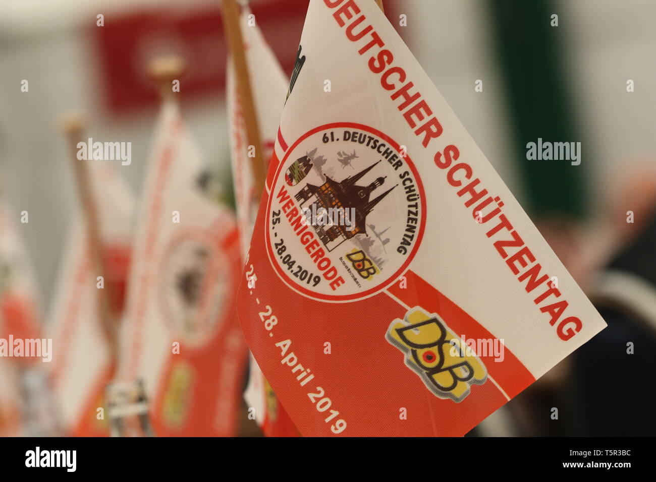 Wernigerode Germany 27th Apr 2019 Table Flags Will Be - 