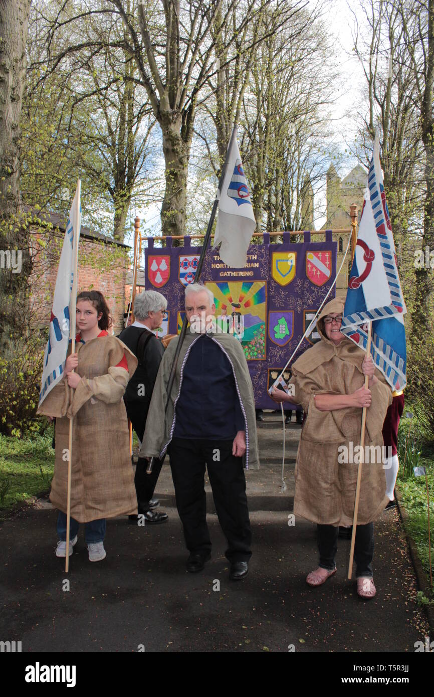 Morpeth, UK, 27th April, 2019. Morpeth Northumbrian Gathering Parade