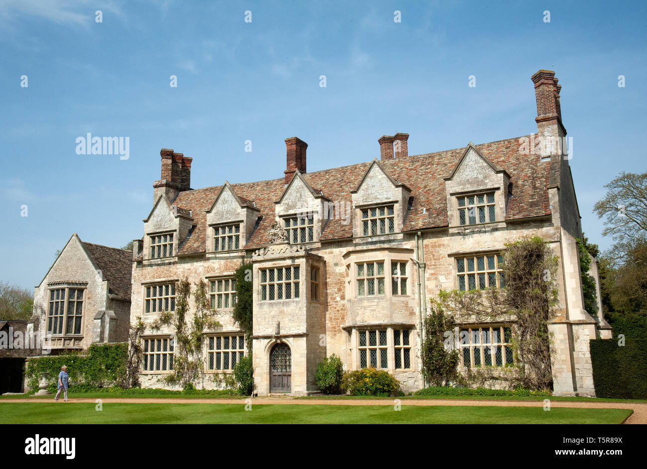 Anglesey Abbey in Lode, Cambridgeshire. A former priory and then, from the 1930s, the country house and gardens of Lord Fairhaven. Stock Photo