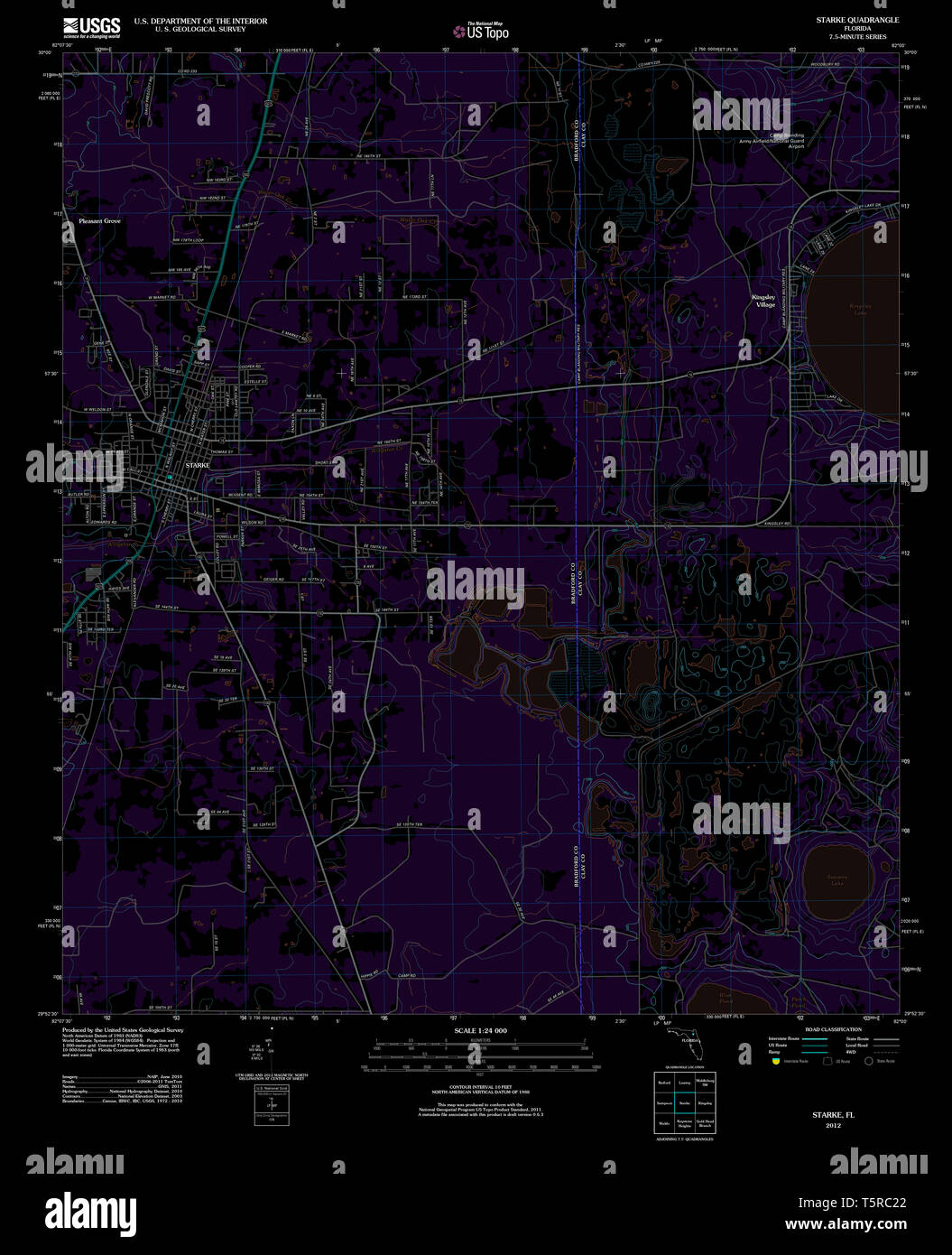 Starke florida map hires stock photography and images Alamy