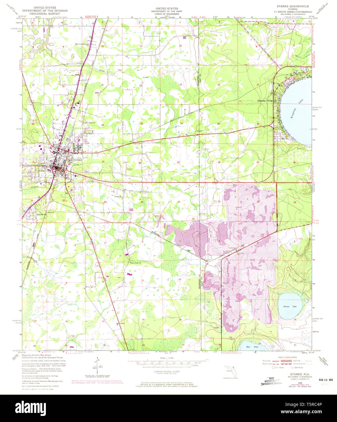 Starke florida map hires stock photography and images Alamy